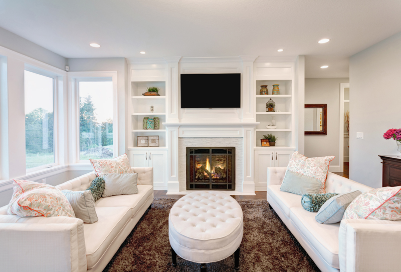Beautiful Living Room in Luxury Home